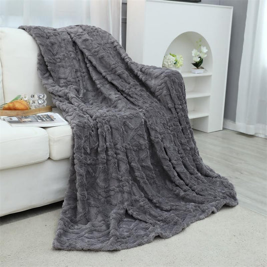 New Shu Cotton Velvet Blanket Sofa Blanket